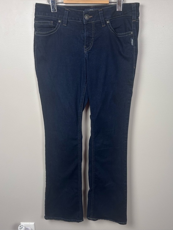Silver Jeans Denim - Silver Jeans Suki Slim Boot Womens 32 Dark Wash Stretch Denim Bootcut Jeans